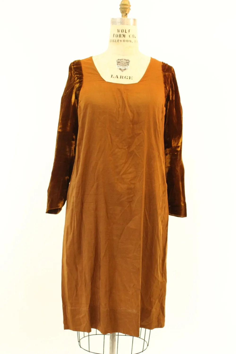 1920s silk velvet art deco dress xl volup | new winter