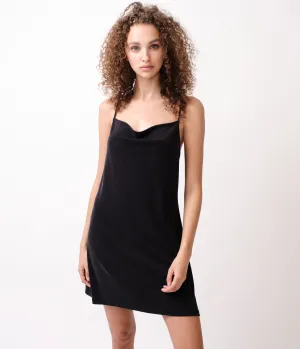 Aeropostale Solid Drapey Square-Neck Slip Dress