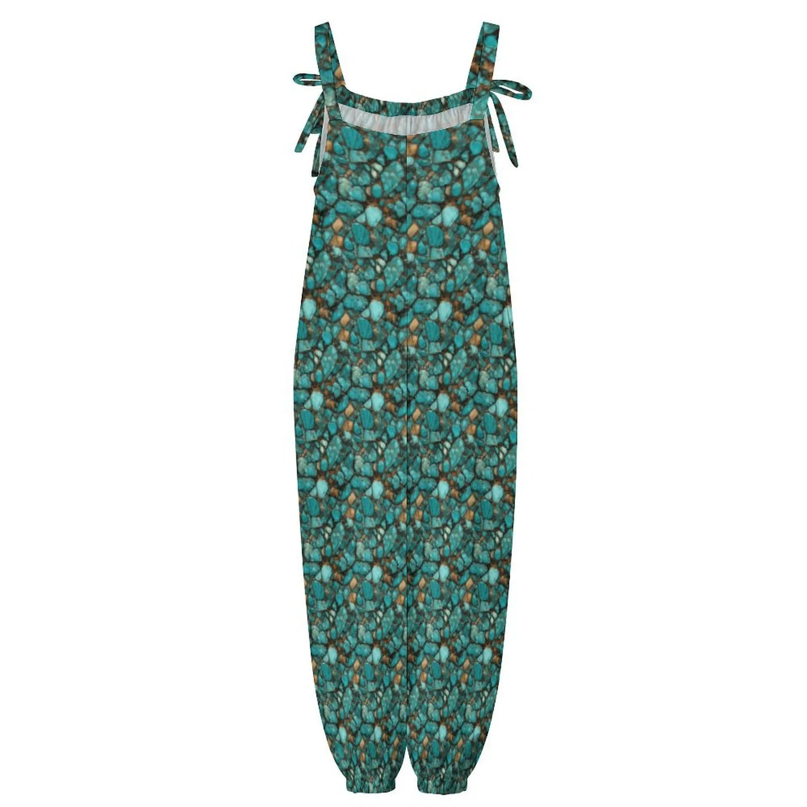 All Turquoise Relaxed Fit Jumpsuit