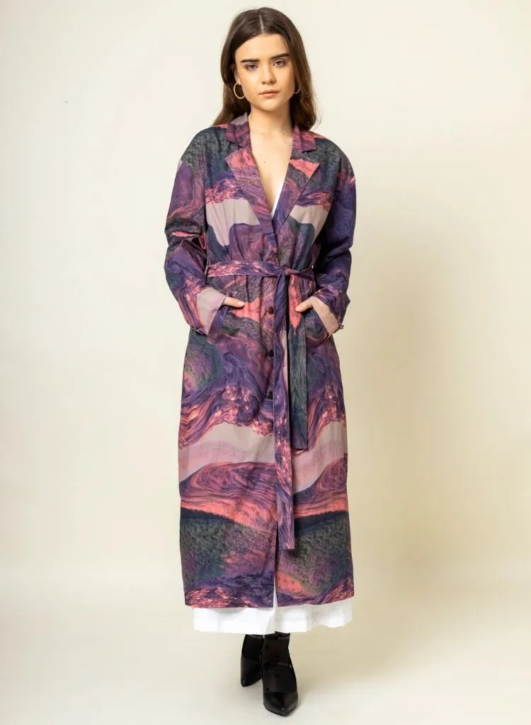 Amelia Printed Trench