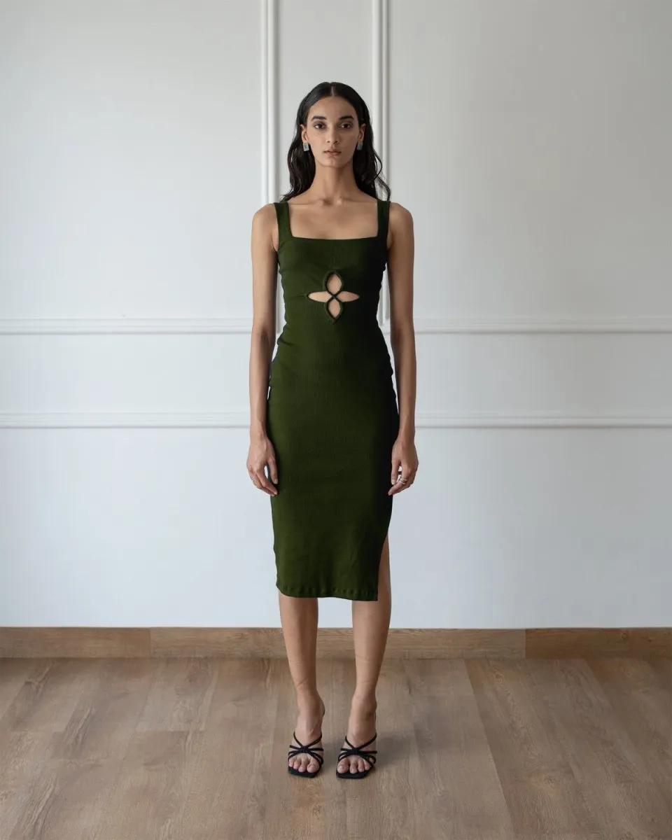 Andrea Dress - Olive Green