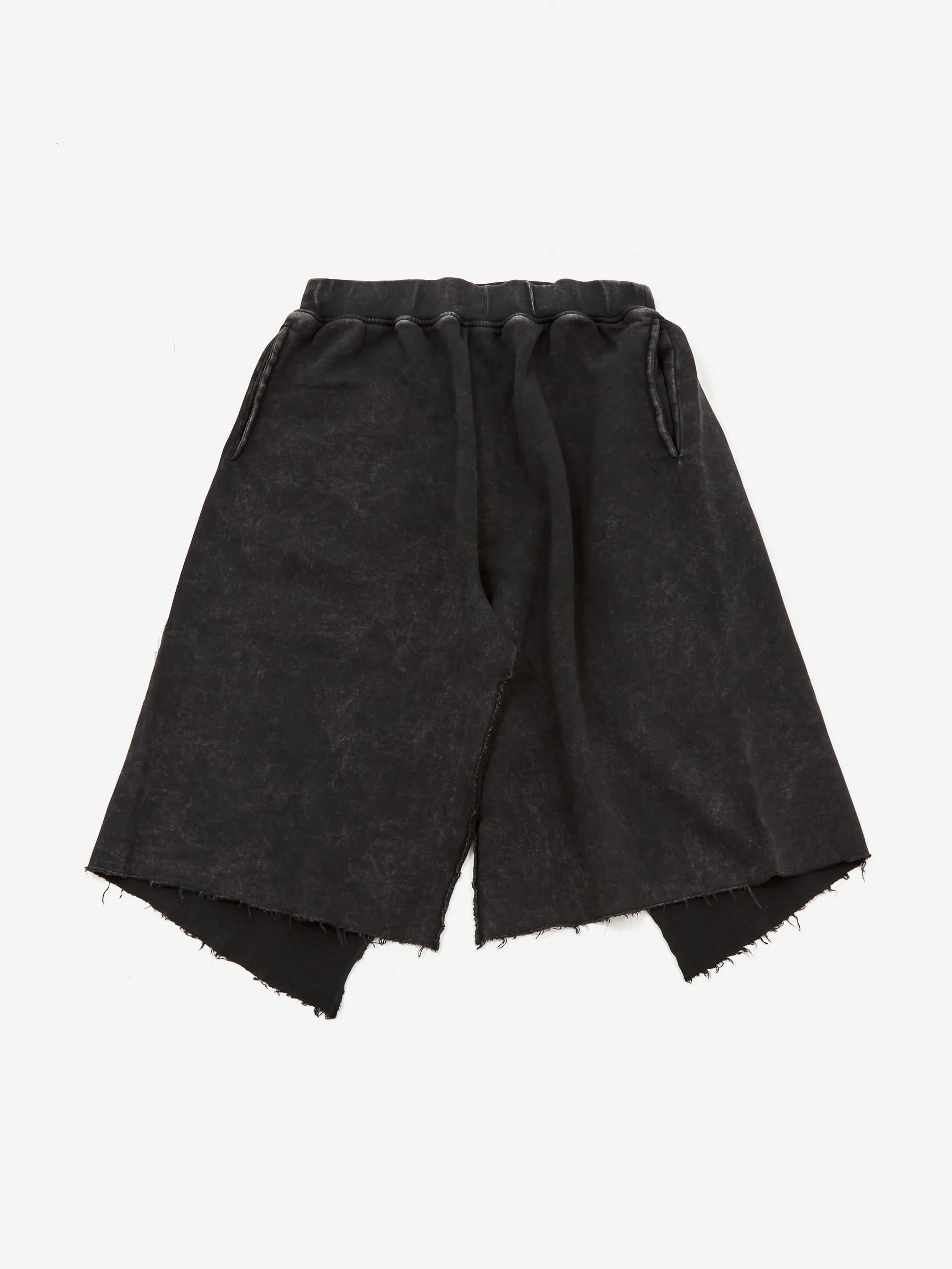 Aries Acid Cut Off Sweatskirt - Black