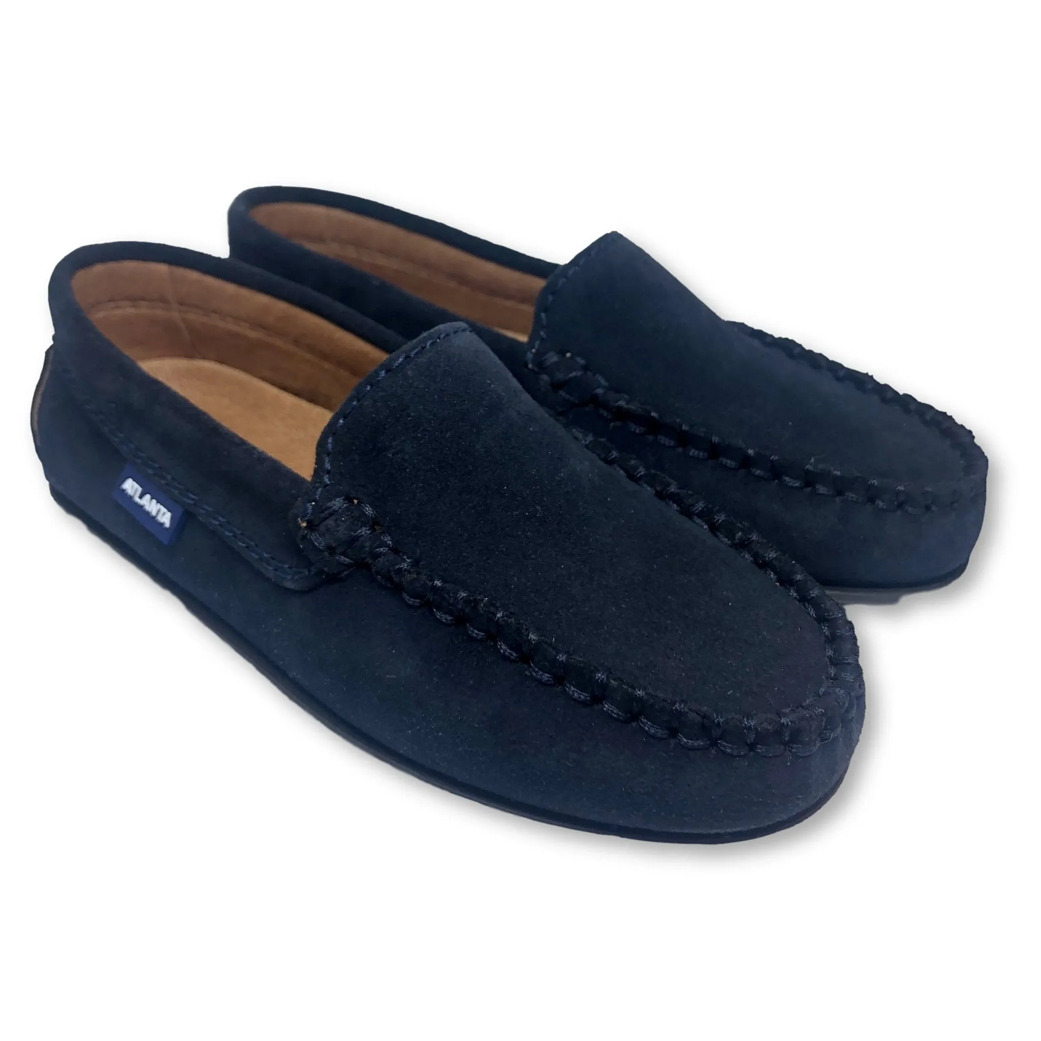 Atlanta Mocassin Navy Suede Loafer