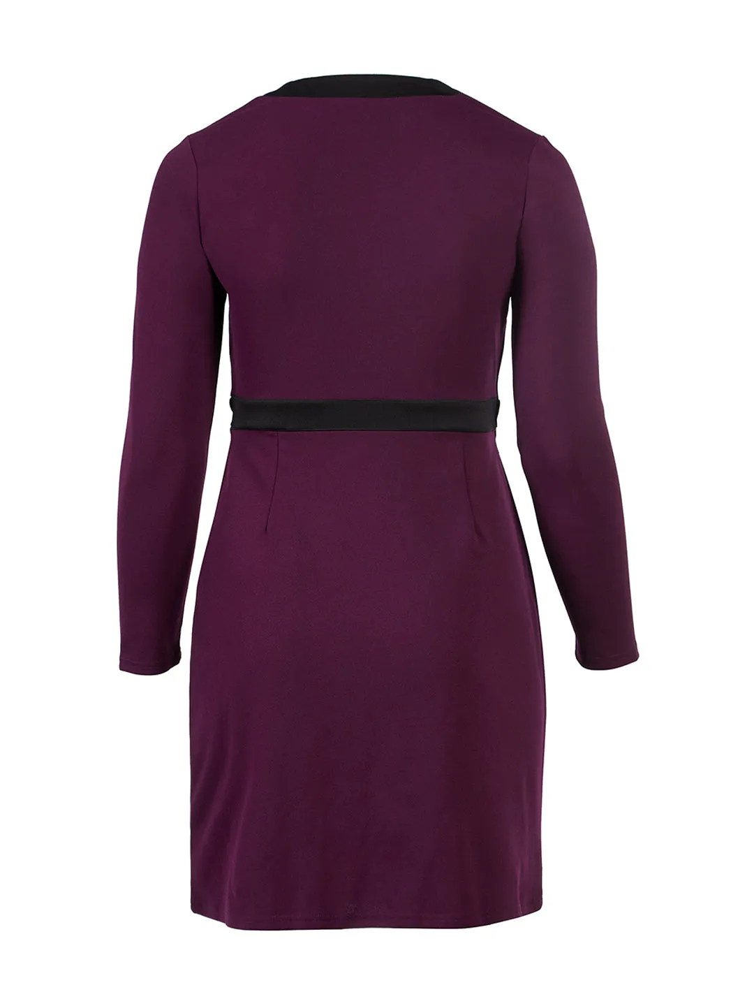 Aubergine Kara Wrap Dress