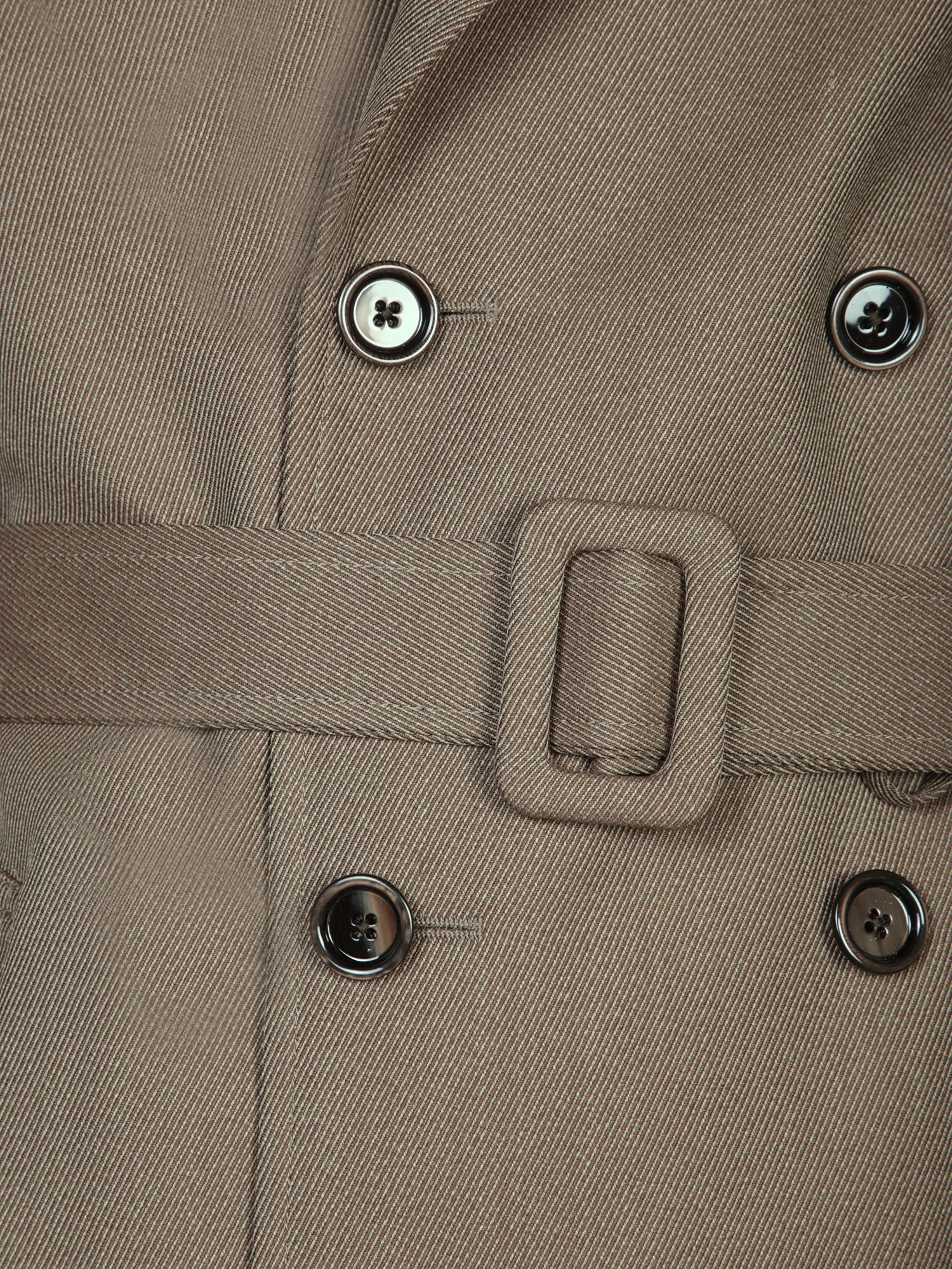 Beige Wool Trench Coat