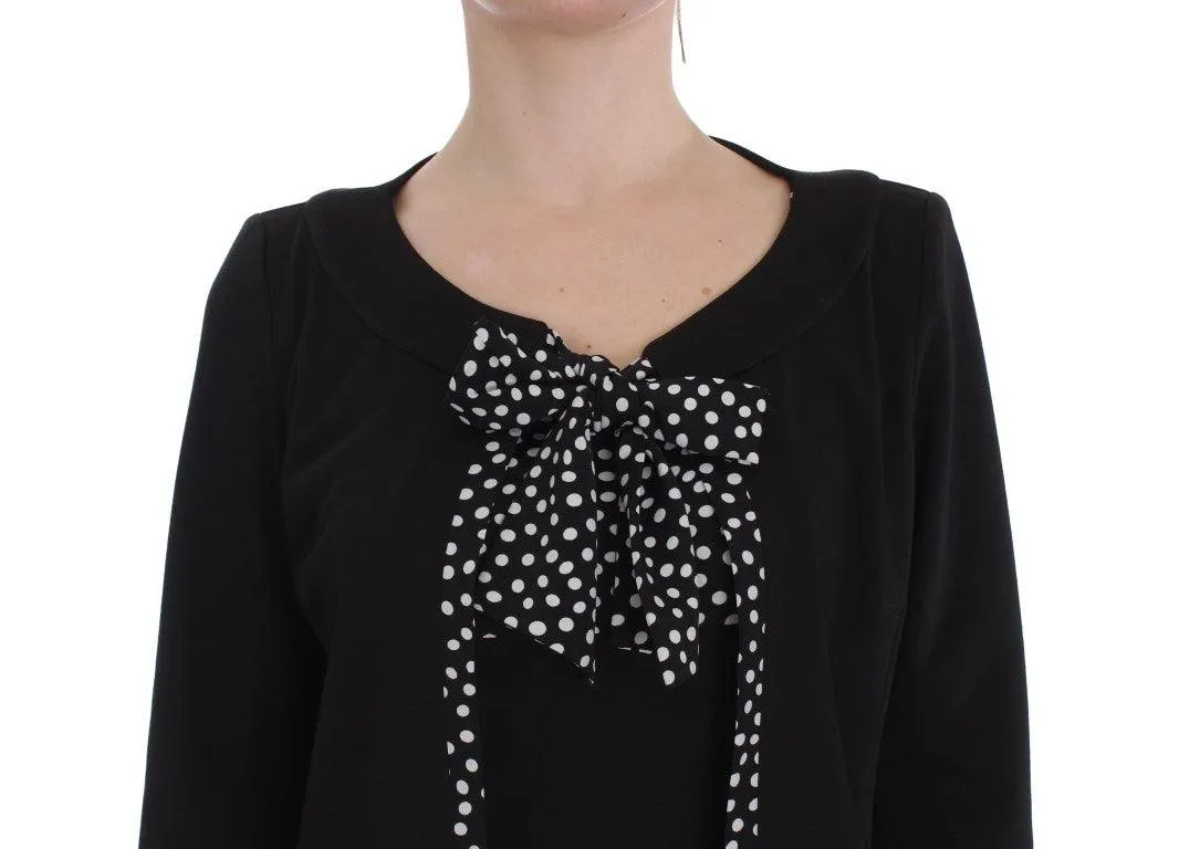 BENCIVENGA Chic Polka Dot Dress & Sweater Set