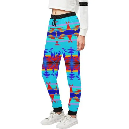 Between the Mountains Blue Women's Sweatpants