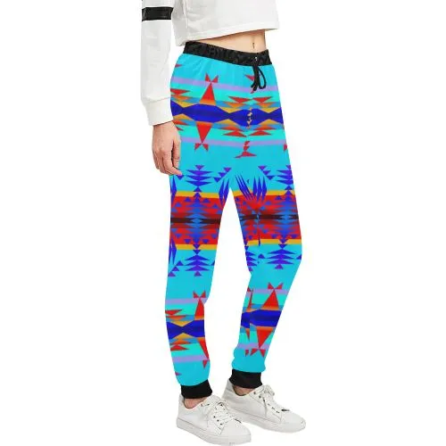 Between the Mountains Blue Women's Sweatpants