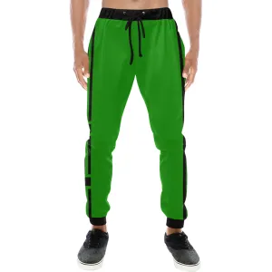 BLACC BORDER GREEN Men's All Over Print Sweatpants