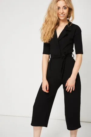 Black Culotte Jumpsuit Ex-Branded