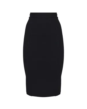 Black High Waist Pencil Skirt