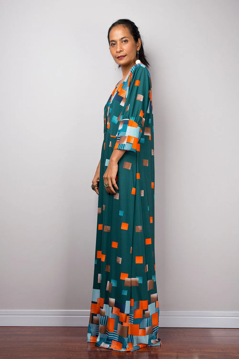 Boho Maxi Dress | Loose fit modest abaya dress