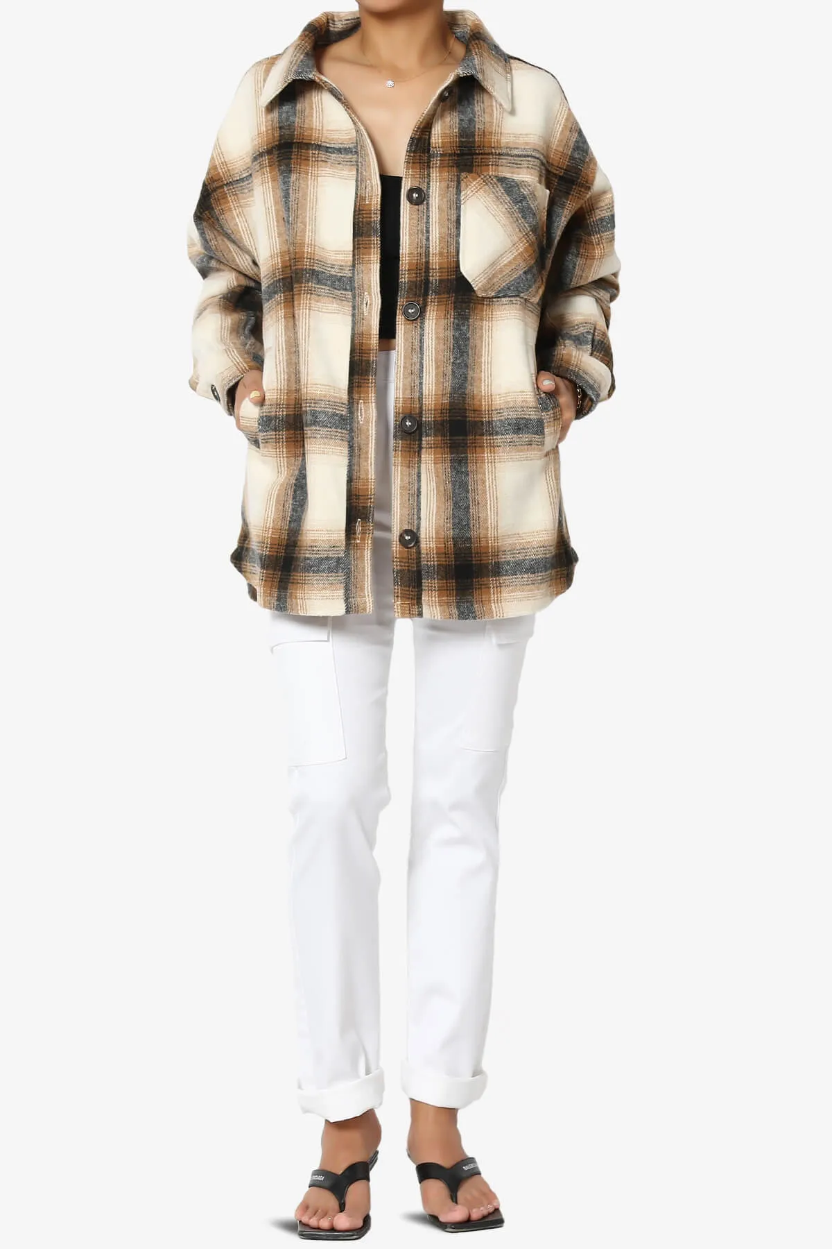 Cameron Plaid Flannel Oversized Shacket