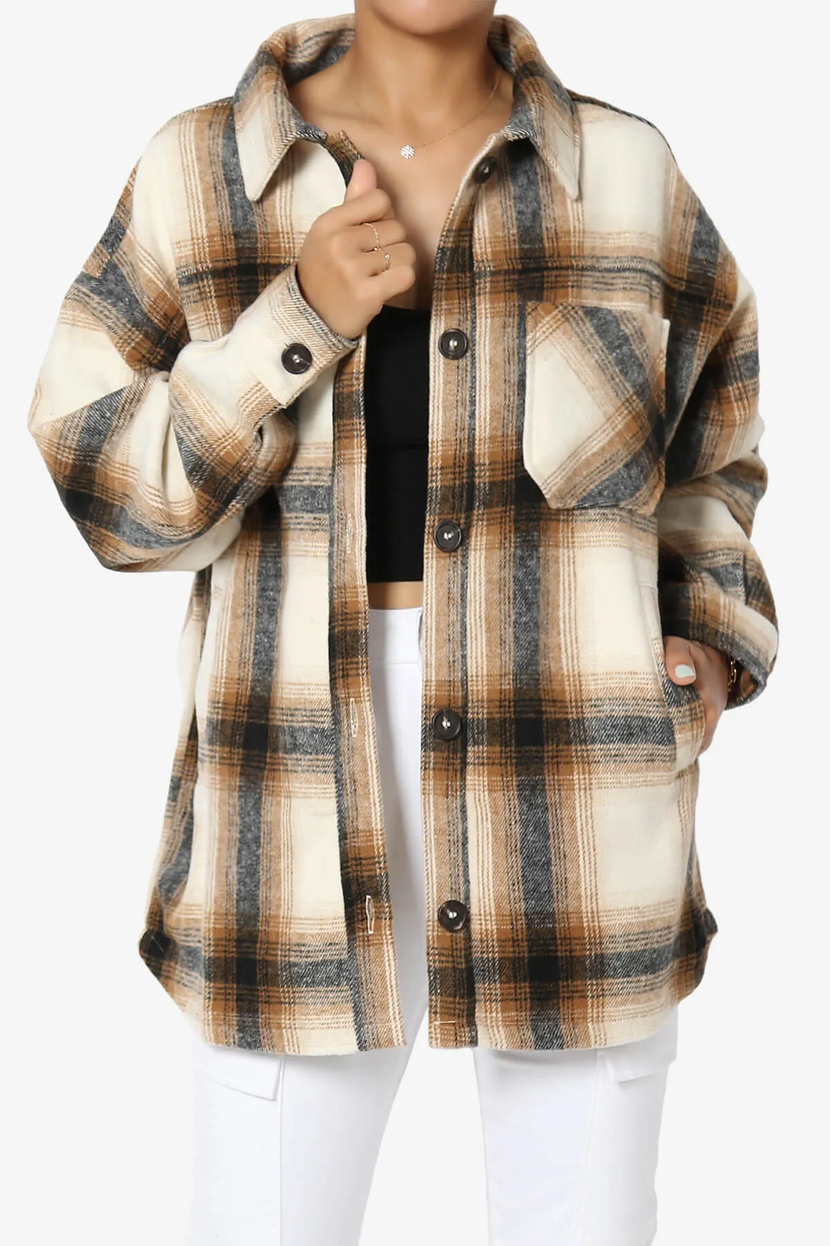 Cameron Plaid Flannel Oversized Shacket