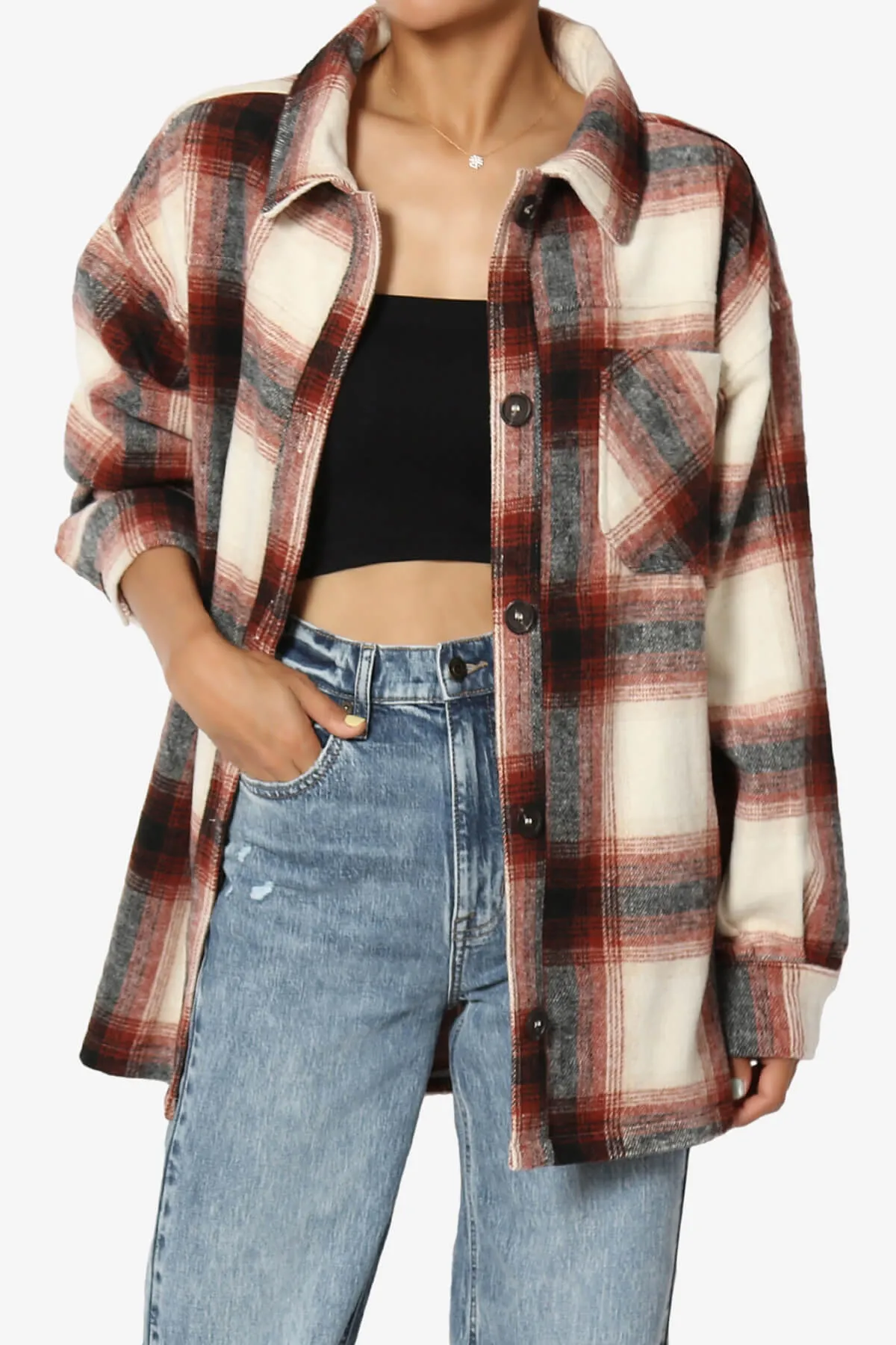 Cameron Plaid Flannel Oversized Shacket