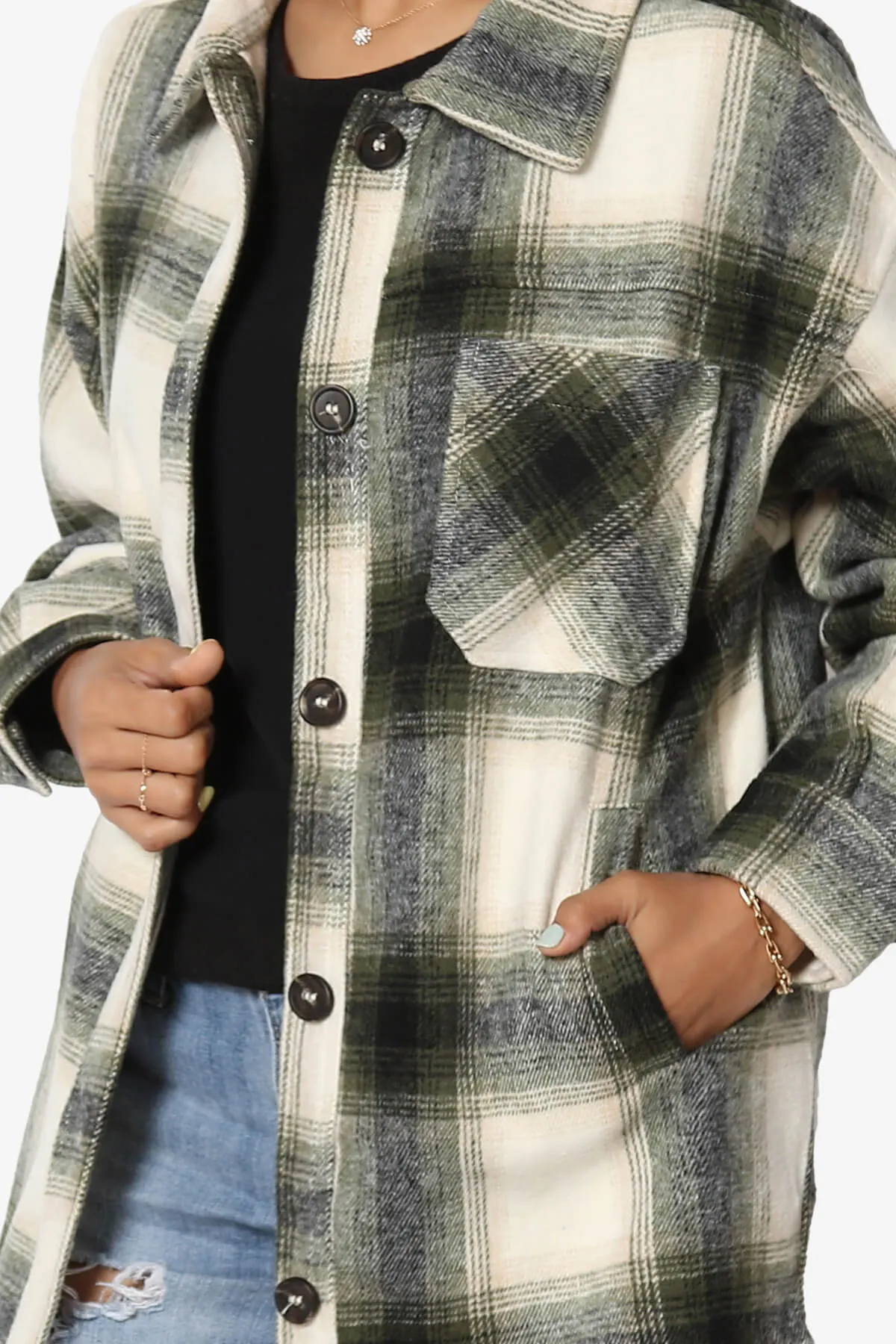 Cameron Plaid Flannel Oversized Shacket