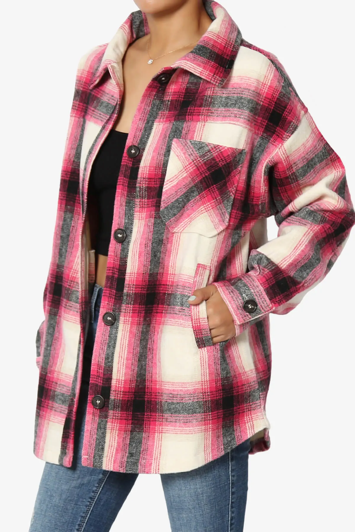 Cameron Plaid Flannel Oversized Shacket