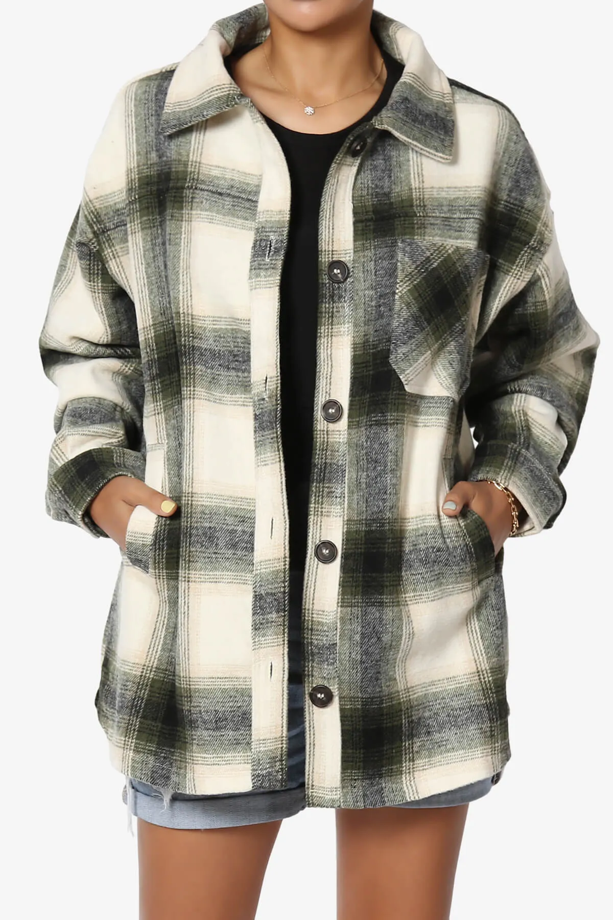 Cameron Plaid Flannel Oversized Shacket