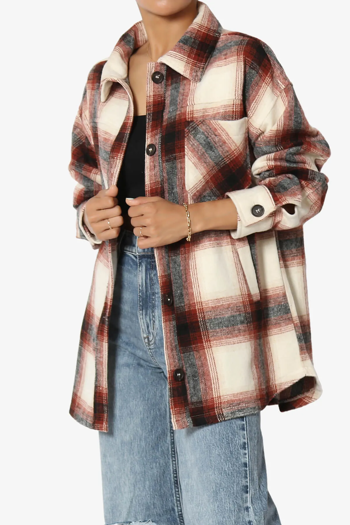 Cameron Plaid Flannel Oversized Shacket