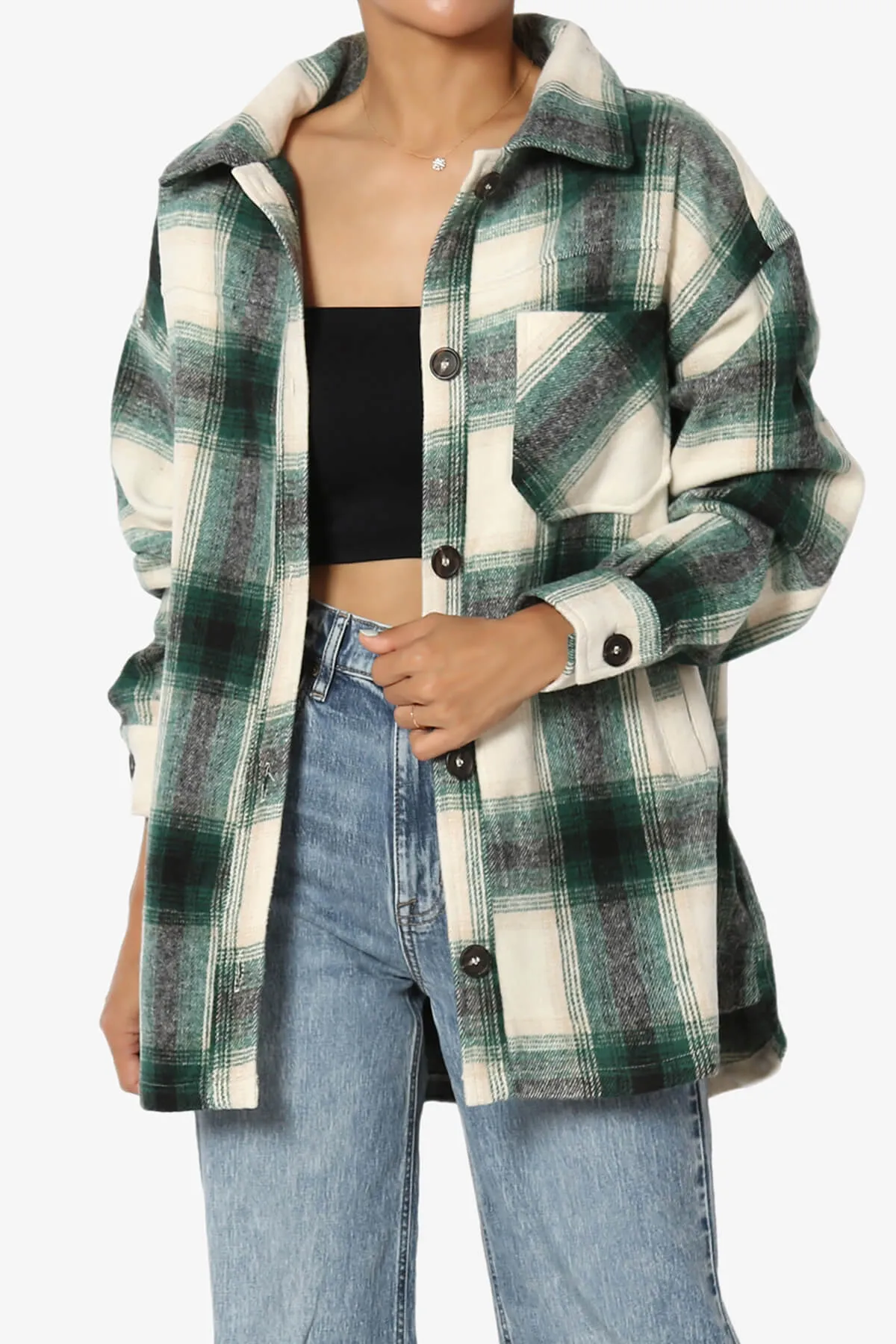 Cameron Plaid Flannel Oversized Shacket