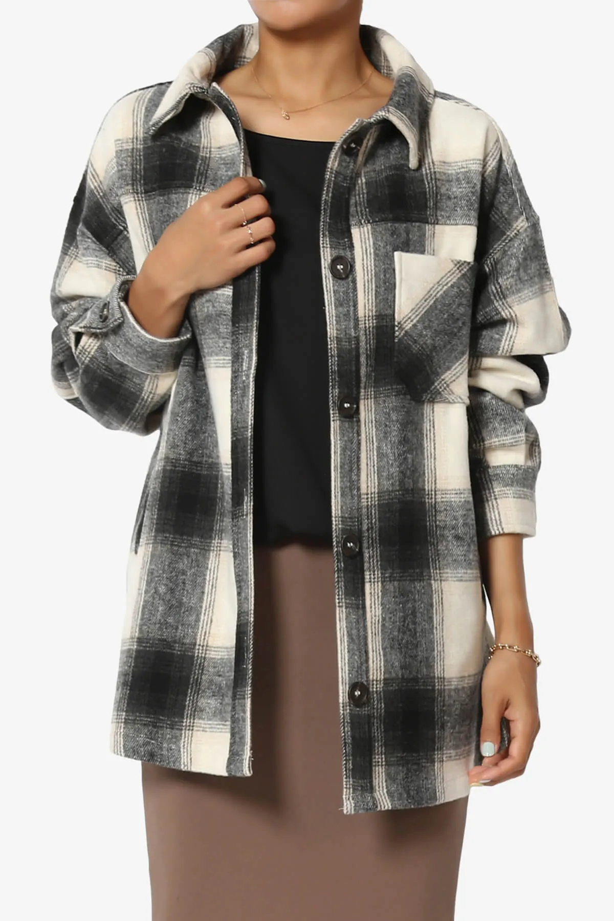 Cameron Plaid Flannel Oversized Shacket