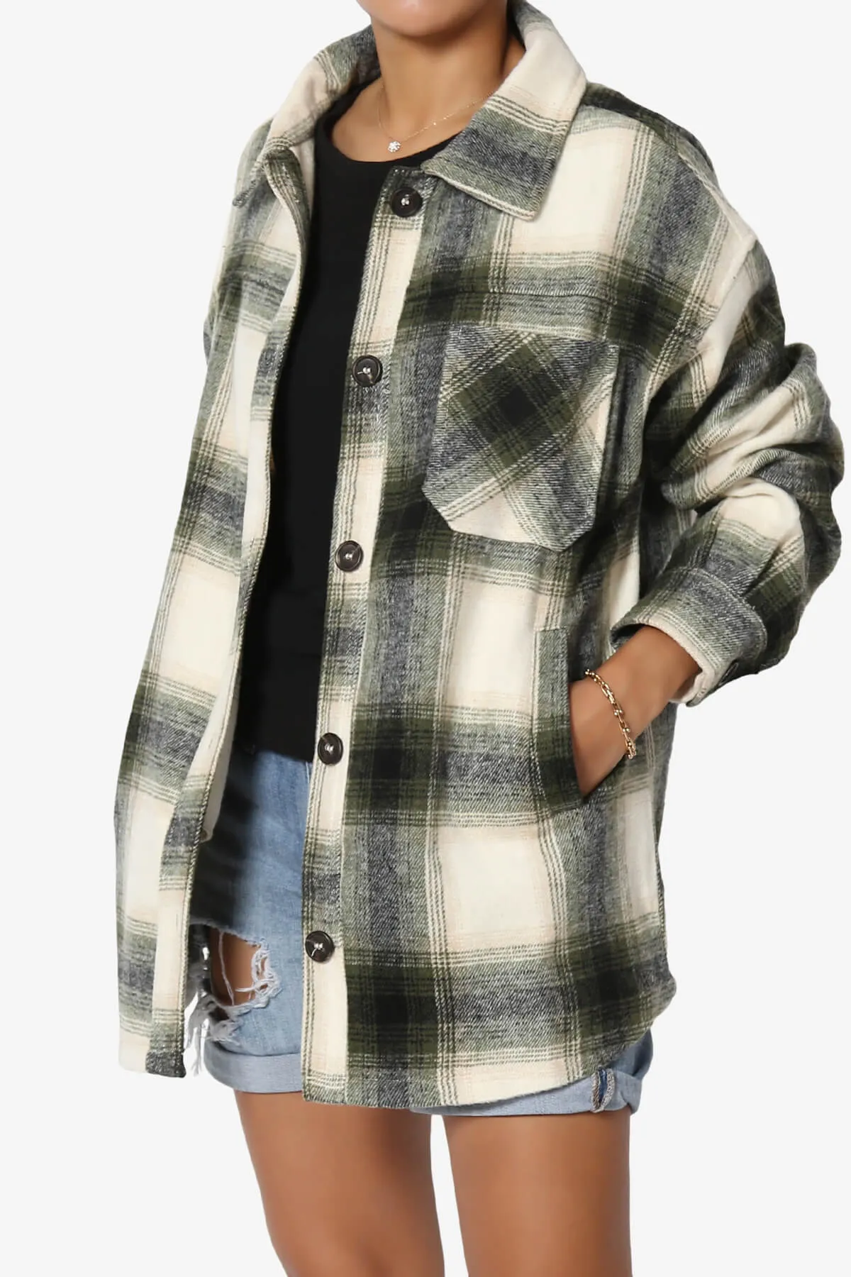 Cameron Plaid Flannel Oversized Shacket