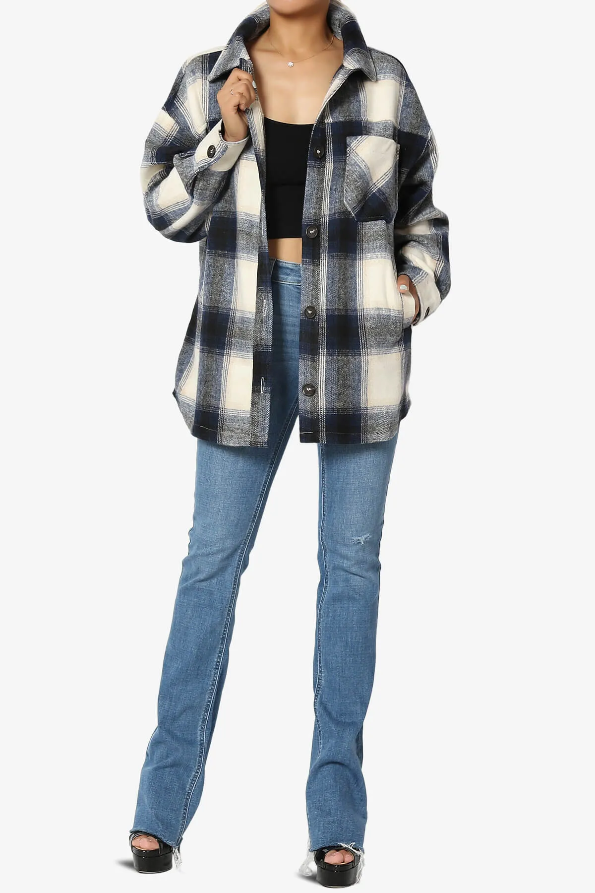 Cameron Plaid Flannel Oversized Shacket