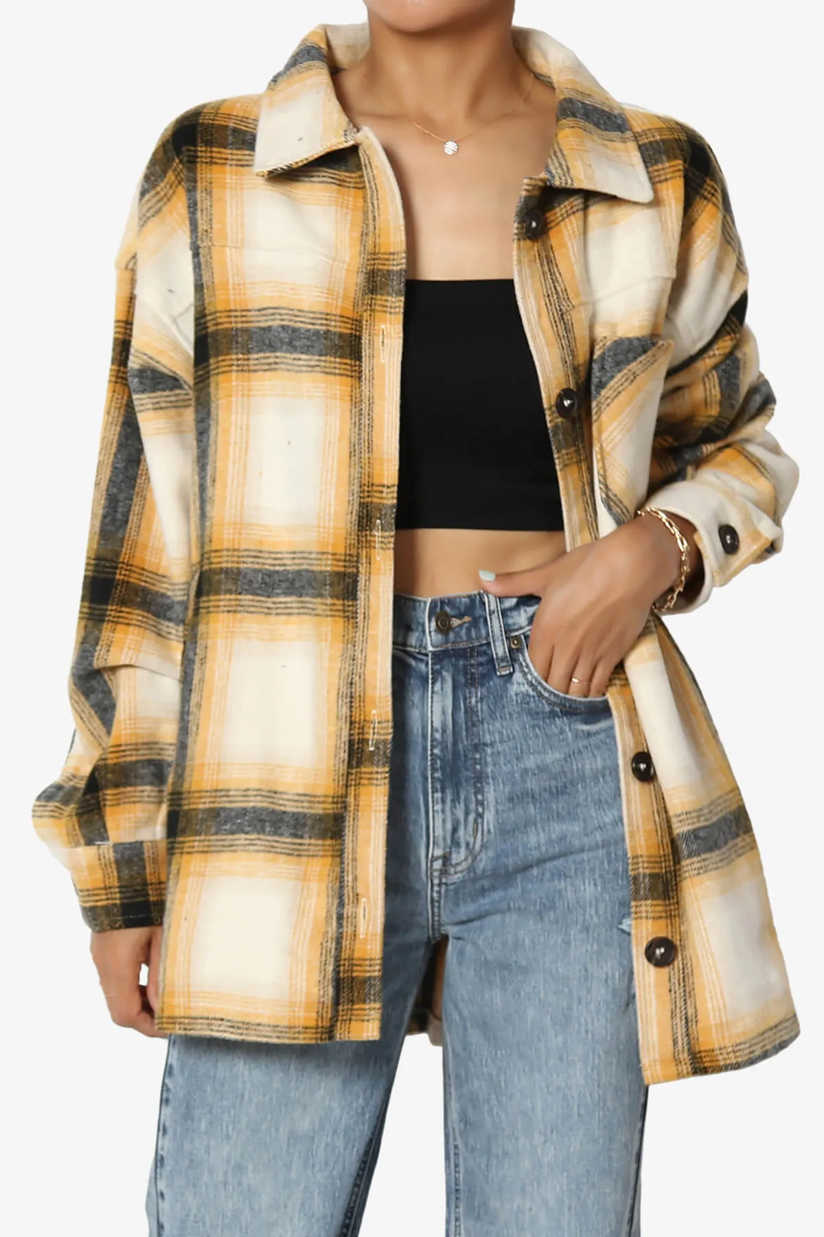 Cameron Plaid Flannel Oversized Shacket