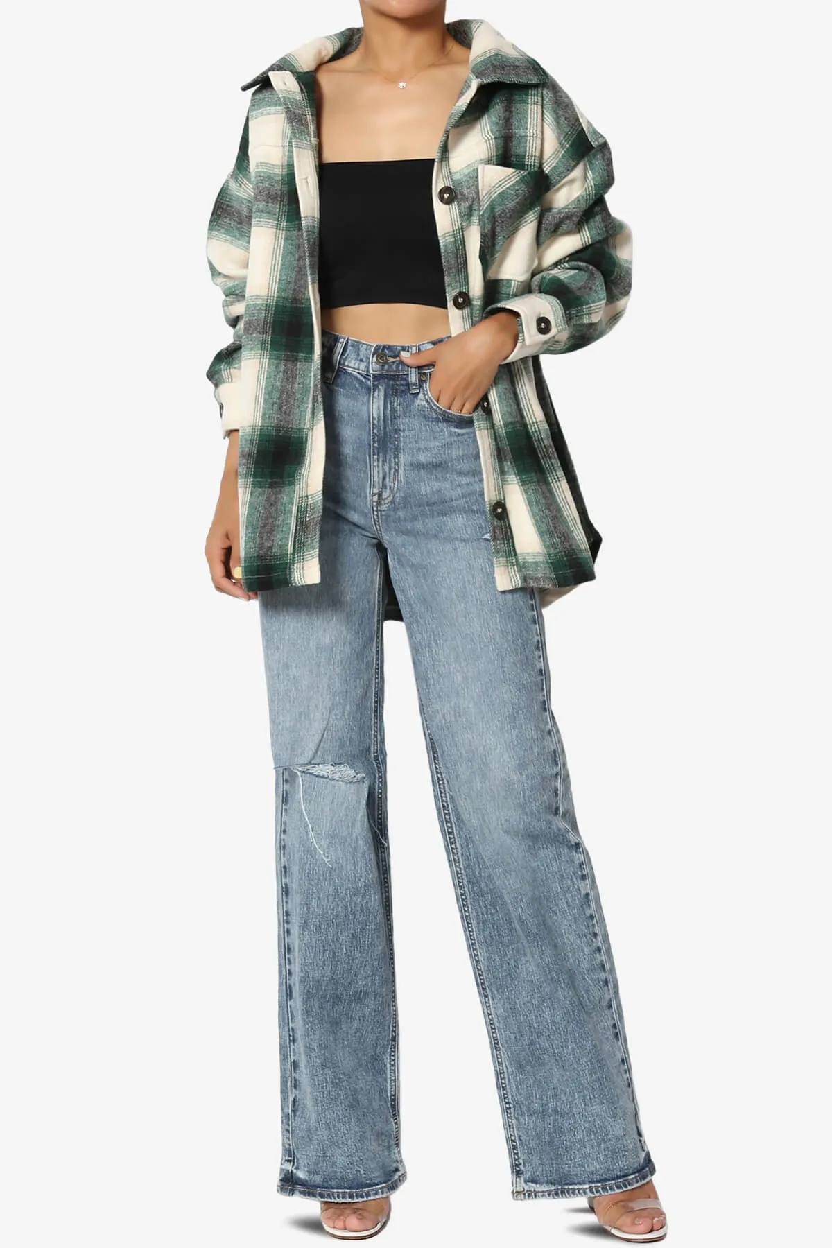 Cameron Plaid Flannel Oversized Shacket