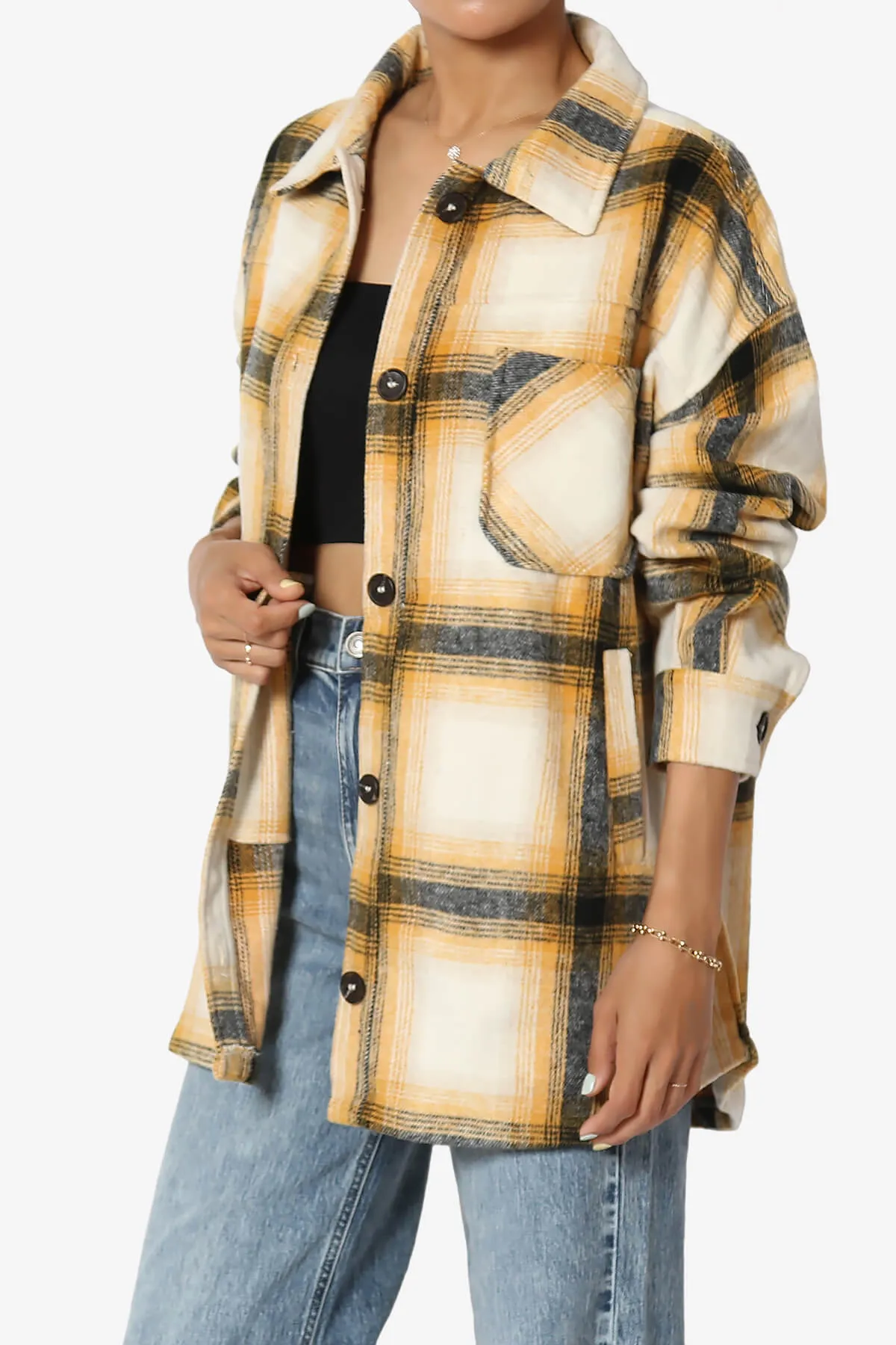 Cameron Plaid Flannel Oversized Shacket