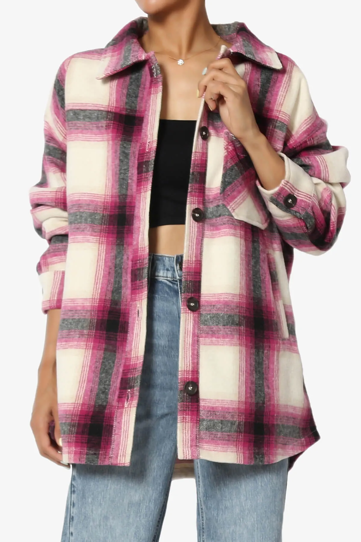 Cameron Plaid Flannel Oversized Shacket