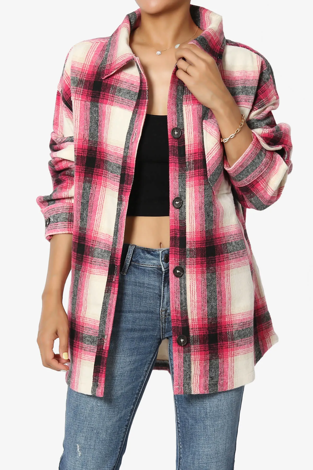 Cameron Plaid Flannel Oversized Shacket