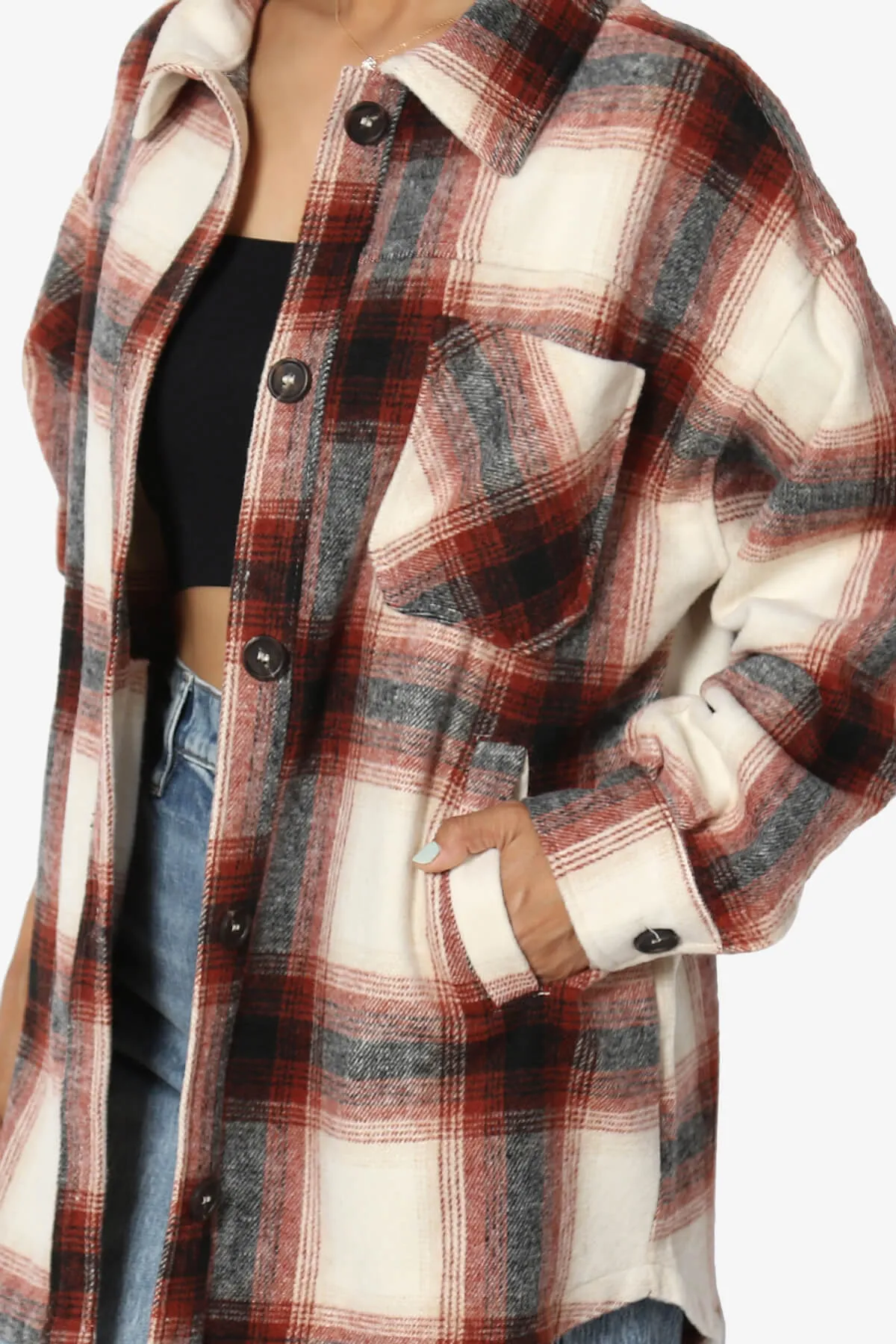 Cameron Plaid Flannel Oversized Shacket