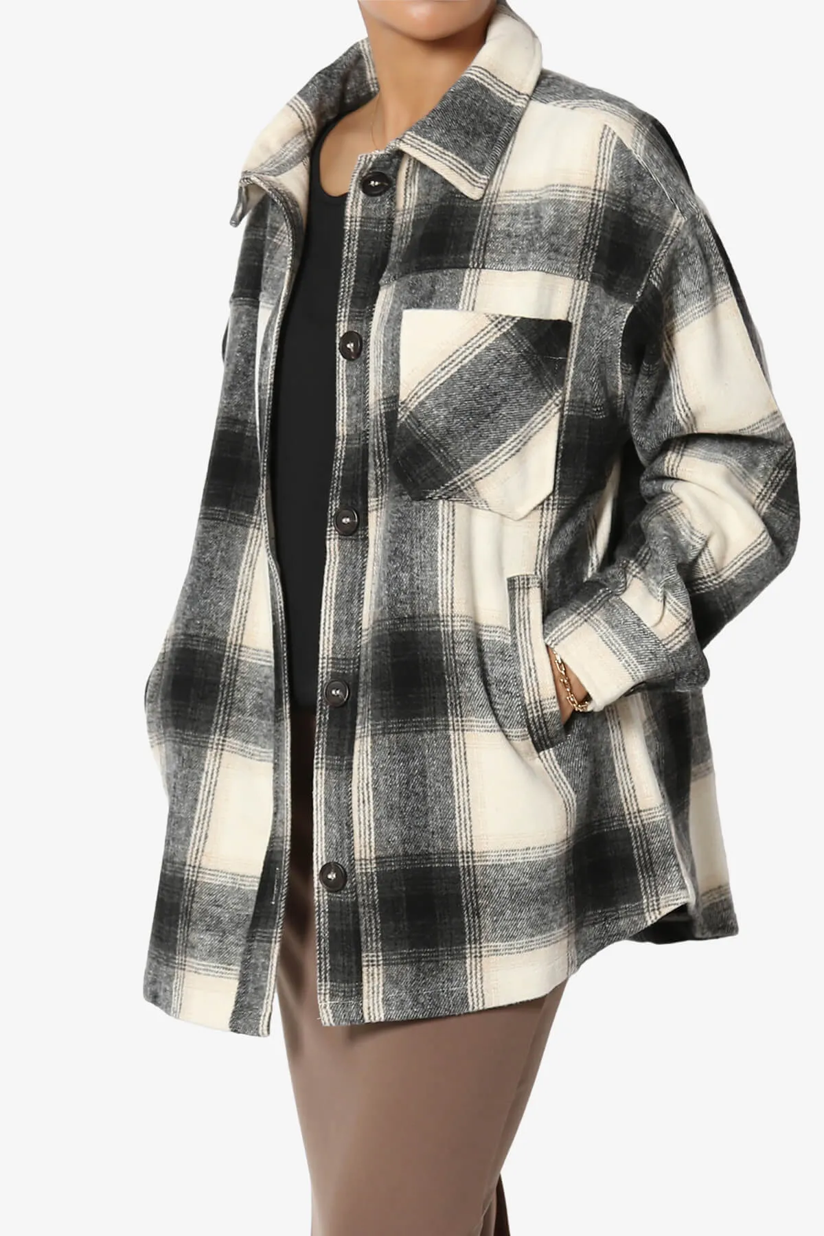 Cameron Plaid Flannel Oversized Shacket