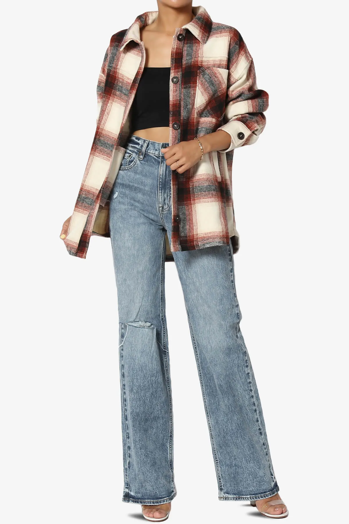 Cameron Plaid Flannel Oversized Shacket