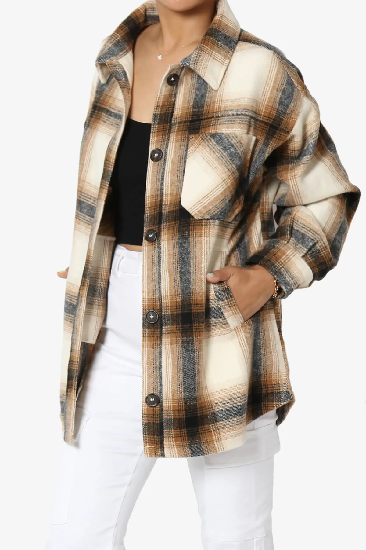 Cameron Plaid Flannel Oversized Shacket