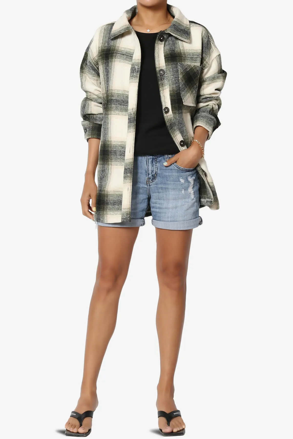 Cameron Plaid Flannel Oversized Shacket