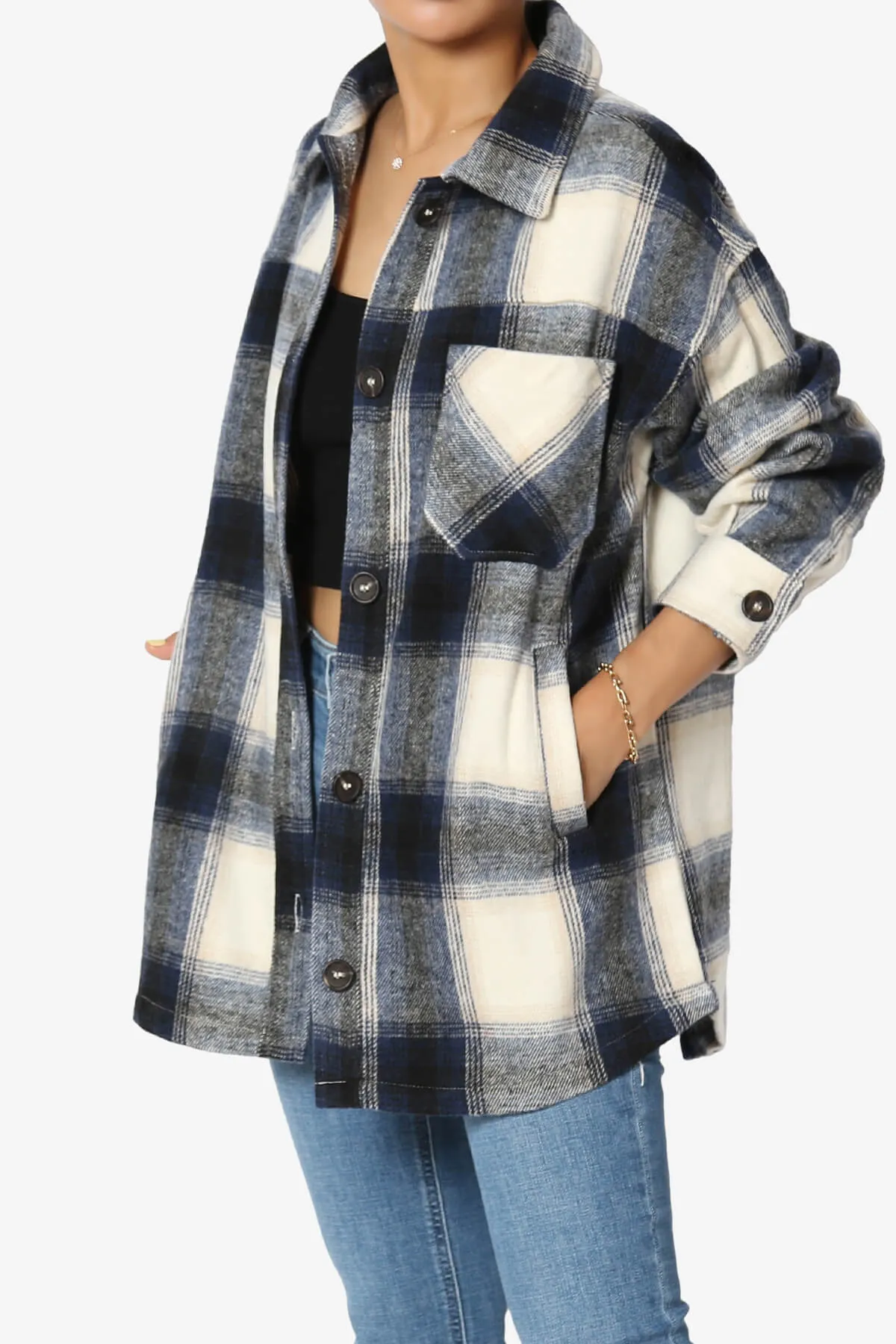 Cameron Plaid Flannel Oversized Shacket