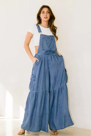 Cargo Denim Jumpsuit