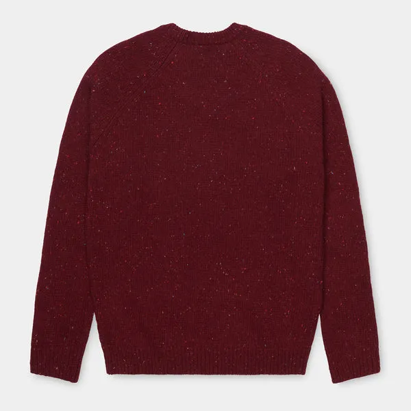 Carhartt WIP Anglistic Sweater Bordeaux