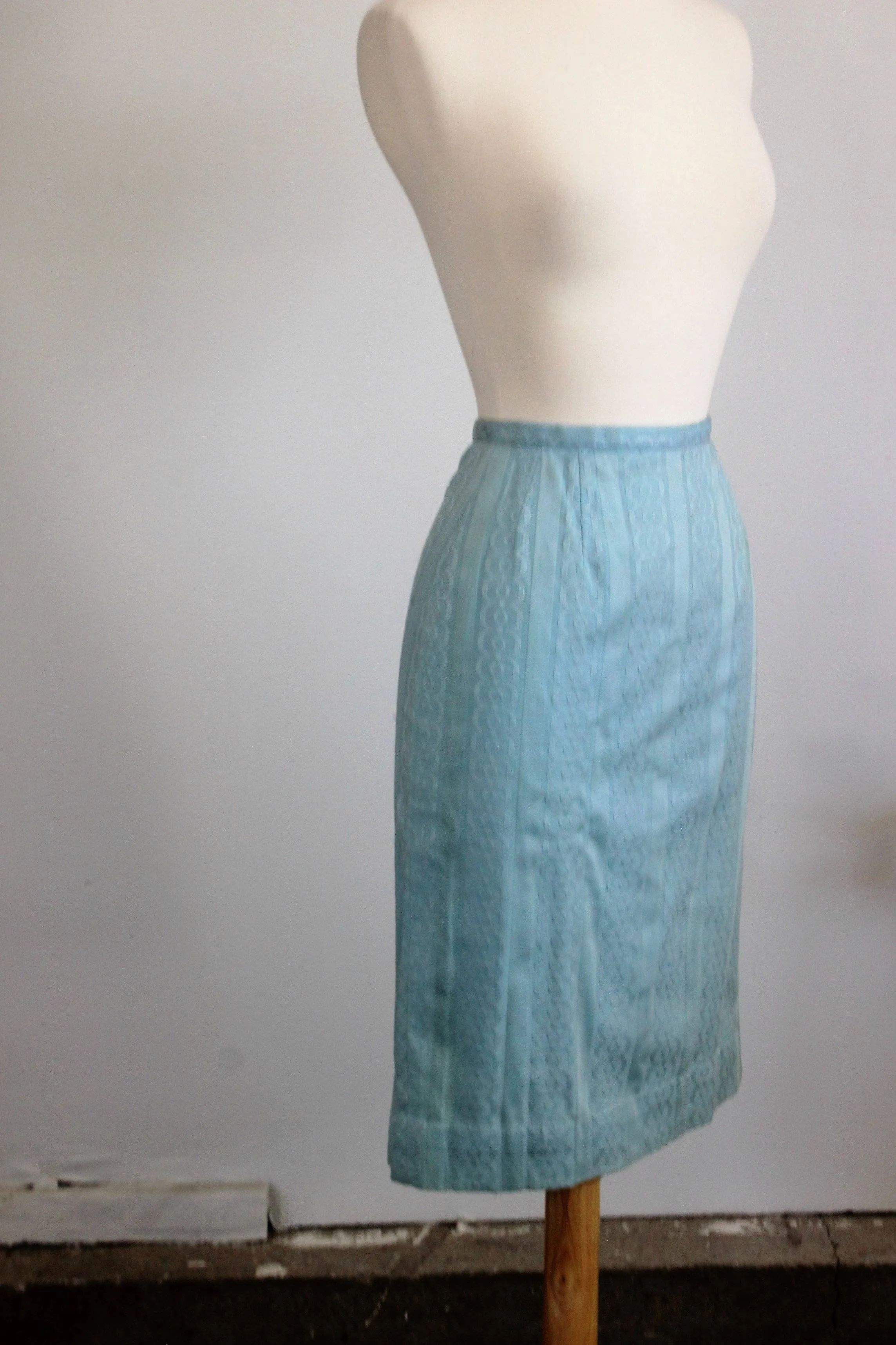 CLEARANCE: Vintage 1950s Blue Pencil Wiggle Skirt by Ardee of California