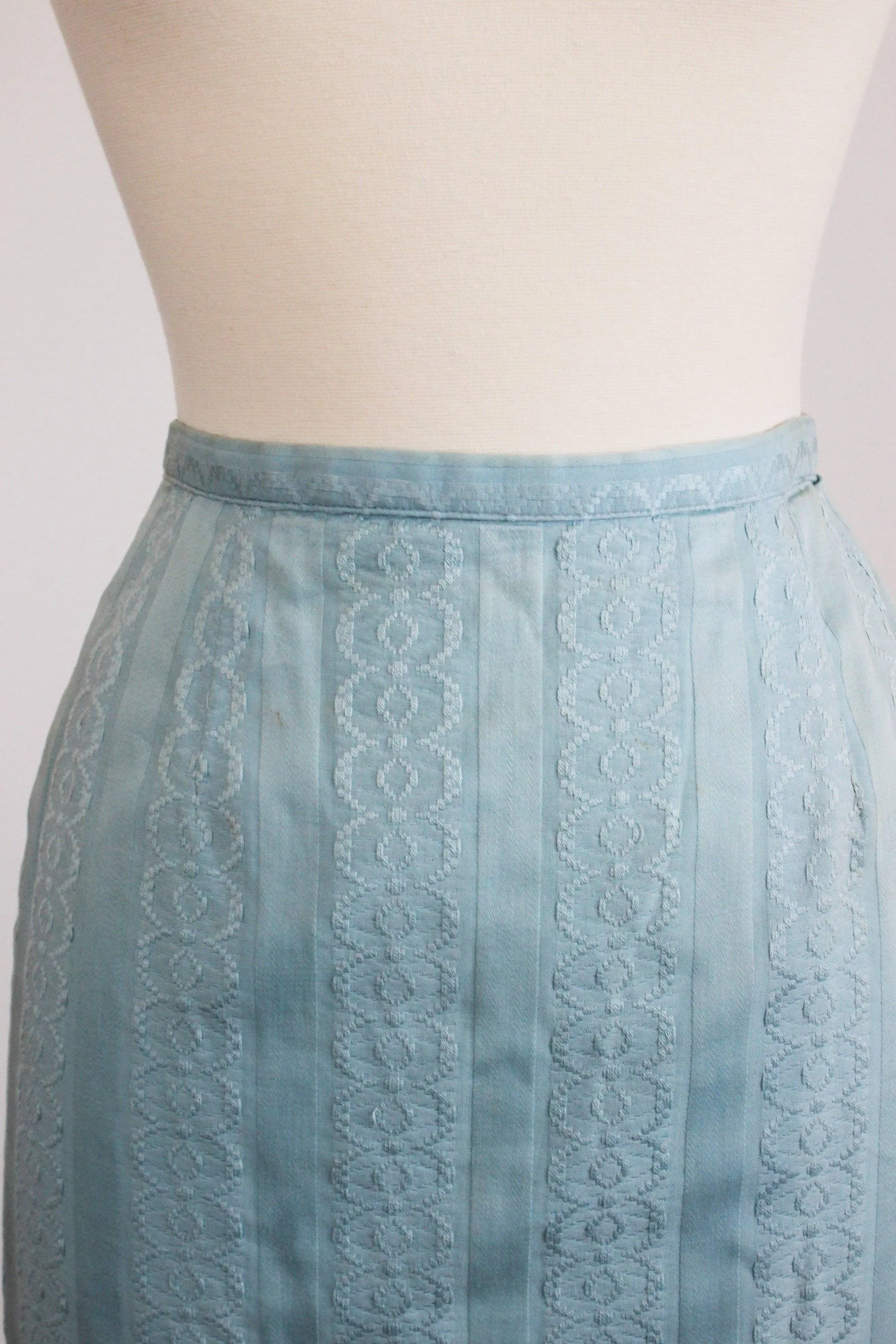 CLEARANCE: Vintage 1950s Blue Pencil Wiggle Skirt by Ardee of California