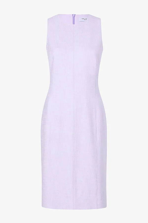 Constance Dress - Stretch Tweed :: Lilac/Ivory