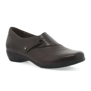 Dansko Franny Slip On (Women) - Chocolate Burnished Calf