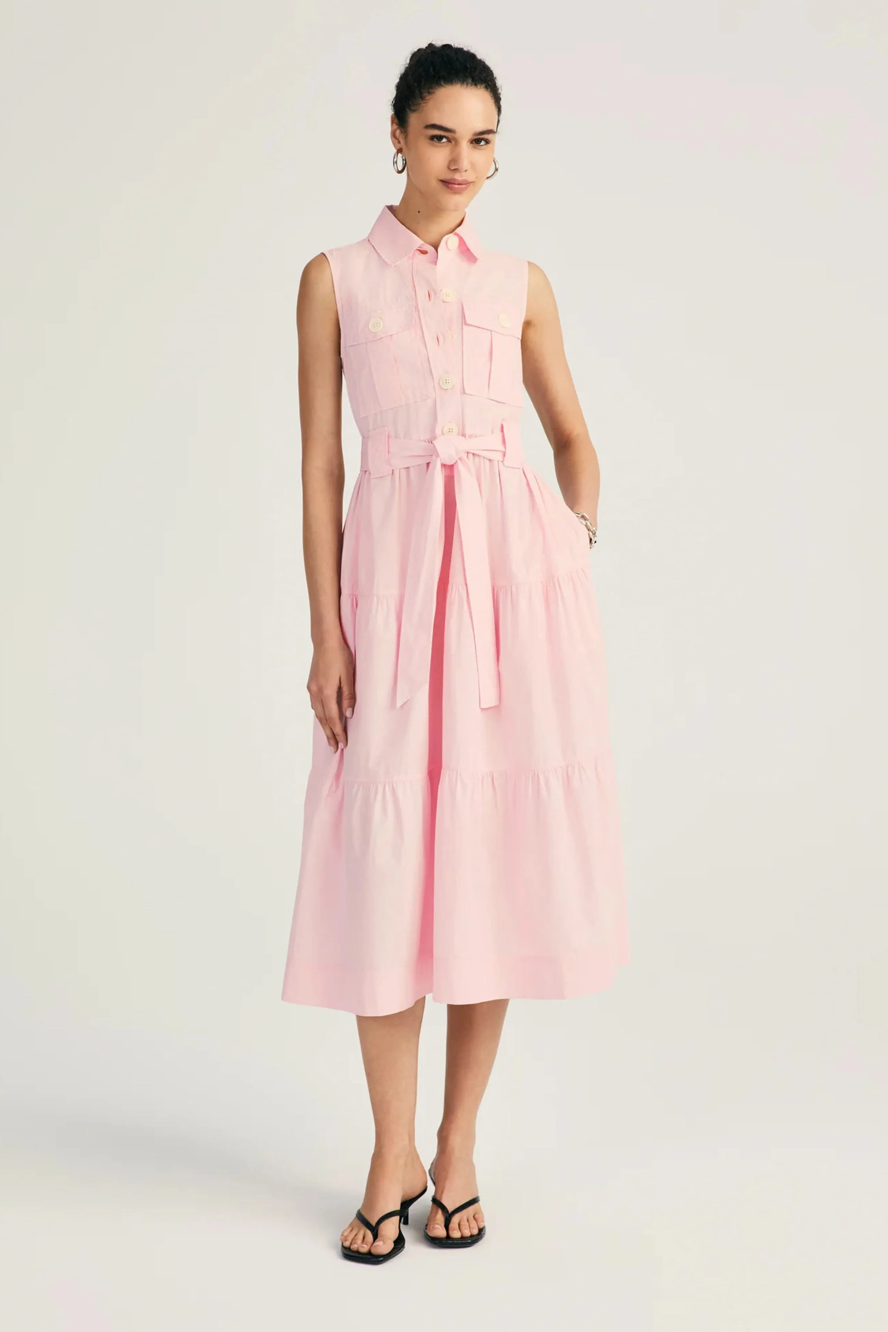 DEREK LAM | Florence Sleeveless Shirt Dress - Primrose