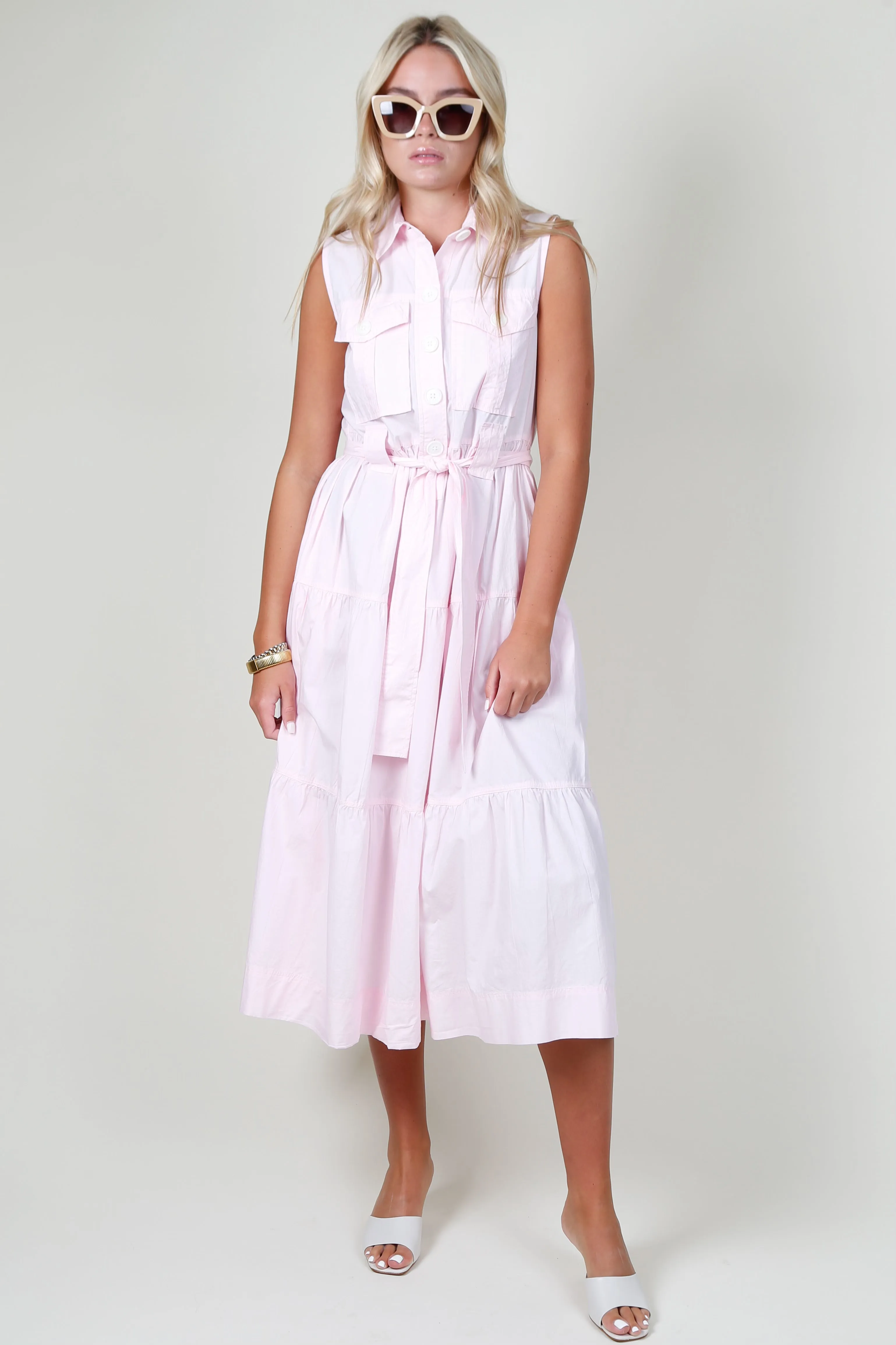 DEREK LAM | Florence Sleeveless Shirt Dress - Primrose