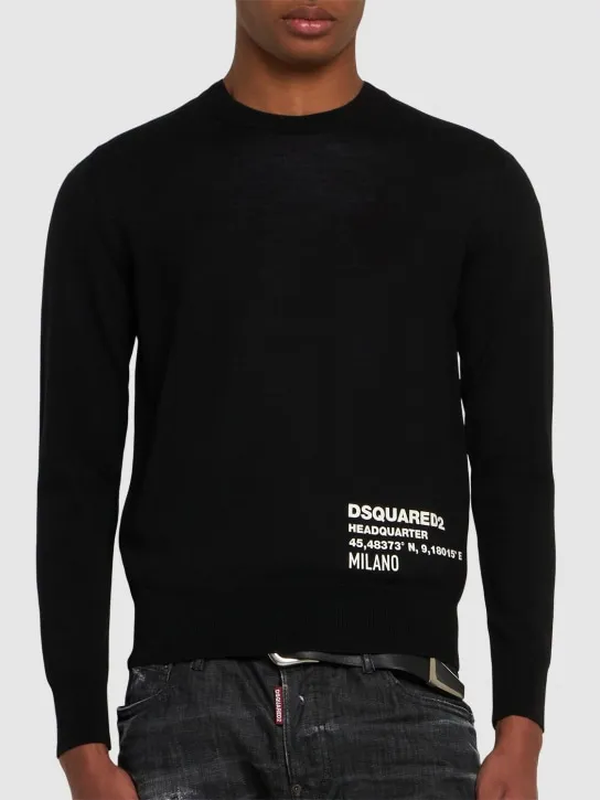 Dsquared2   Ceresio 9 wool crewneck sweater 