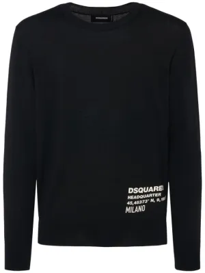 Dsquared2   Ceresio 9 wool crewneck sweater 