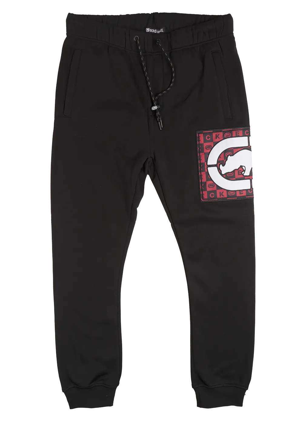 ECKO UNLTD FLEECE JOGGER PANTS BLACK - EO31G591