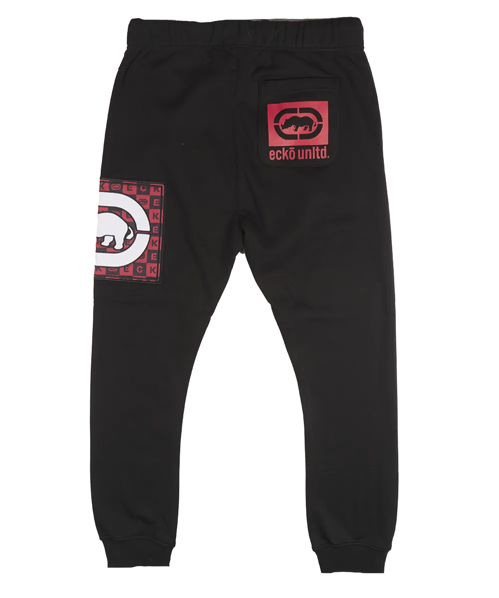 ECKO UNLTD FLEECE JOGGER PANTS BLACK - EO31G591